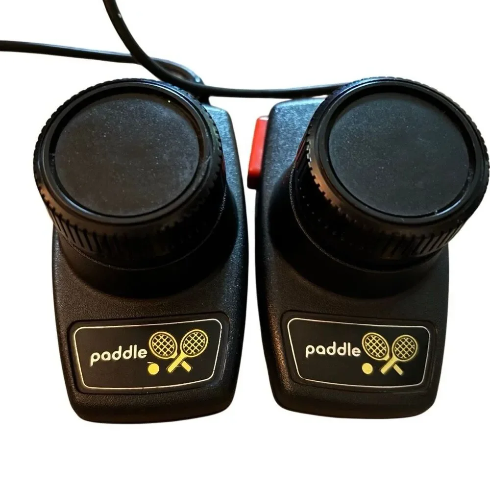 Vintage Atari 2600 Paddle Controllers CX30 Pong Pair - Untested / As-Is